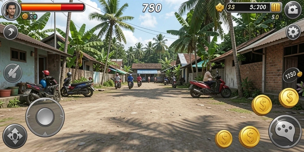 Kompetisi yang seru dengan pemain lain.